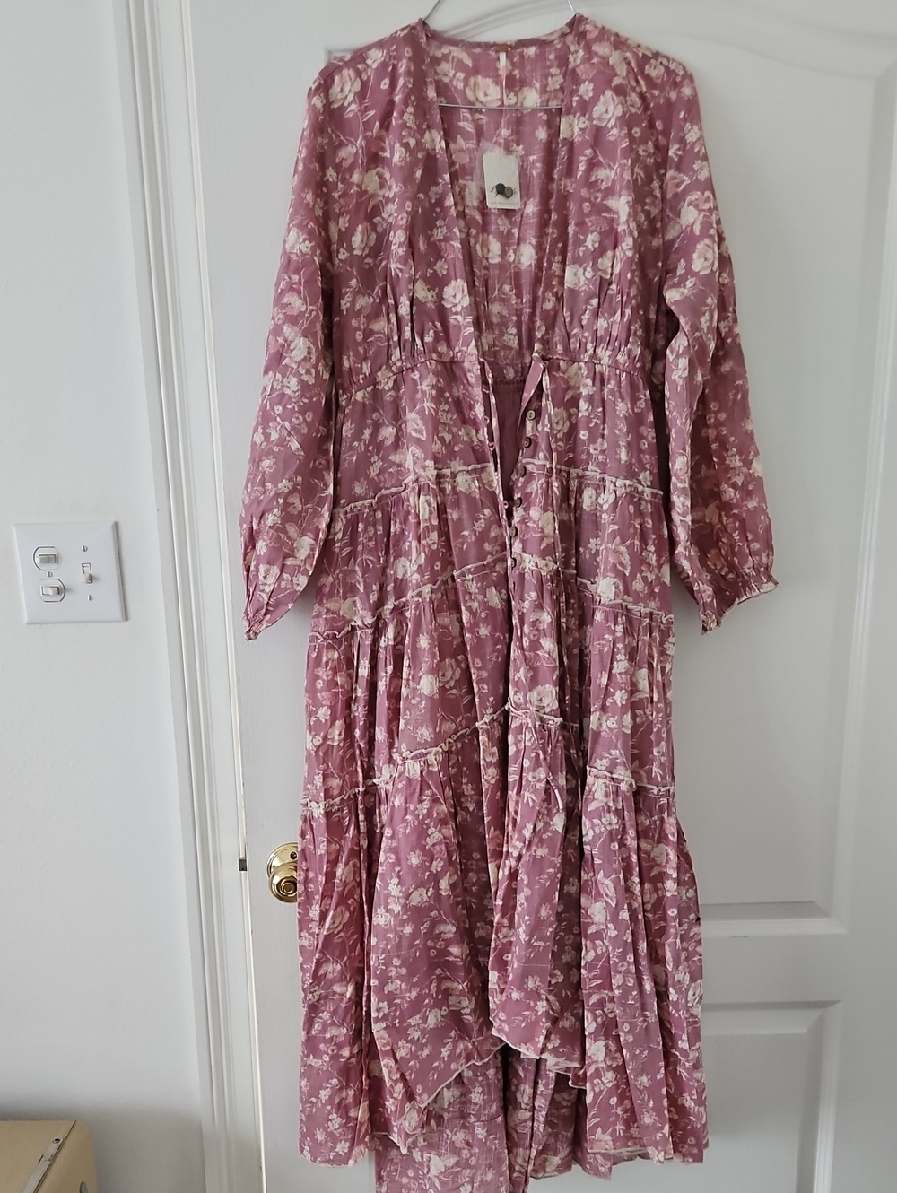 Free People Rose Floral Tiered Maxi Dress
